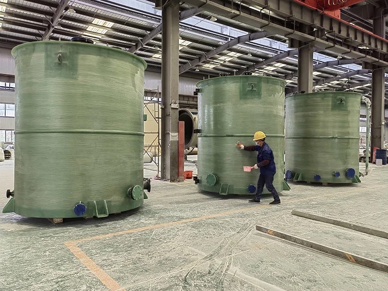 Vertical Fiberglass Storage Tank